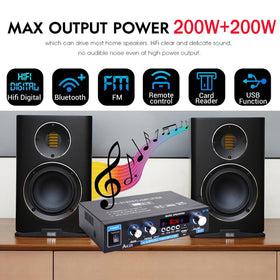 WOOPKER AK35 Bluetooth connectivity enables seamless wireless streaming to the amplifier