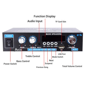 WOOPKER AK35 remote control allows convenient adjustments from your couch