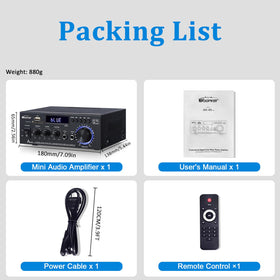 WOOPKER AK45 Pro connected to speakers in a living room for home audio setup