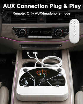 WOOPKER remote control in AUX mode for simple track and volume adjustments