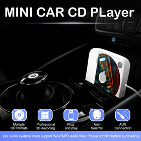 USB connection works with WAV-capable car stereos.