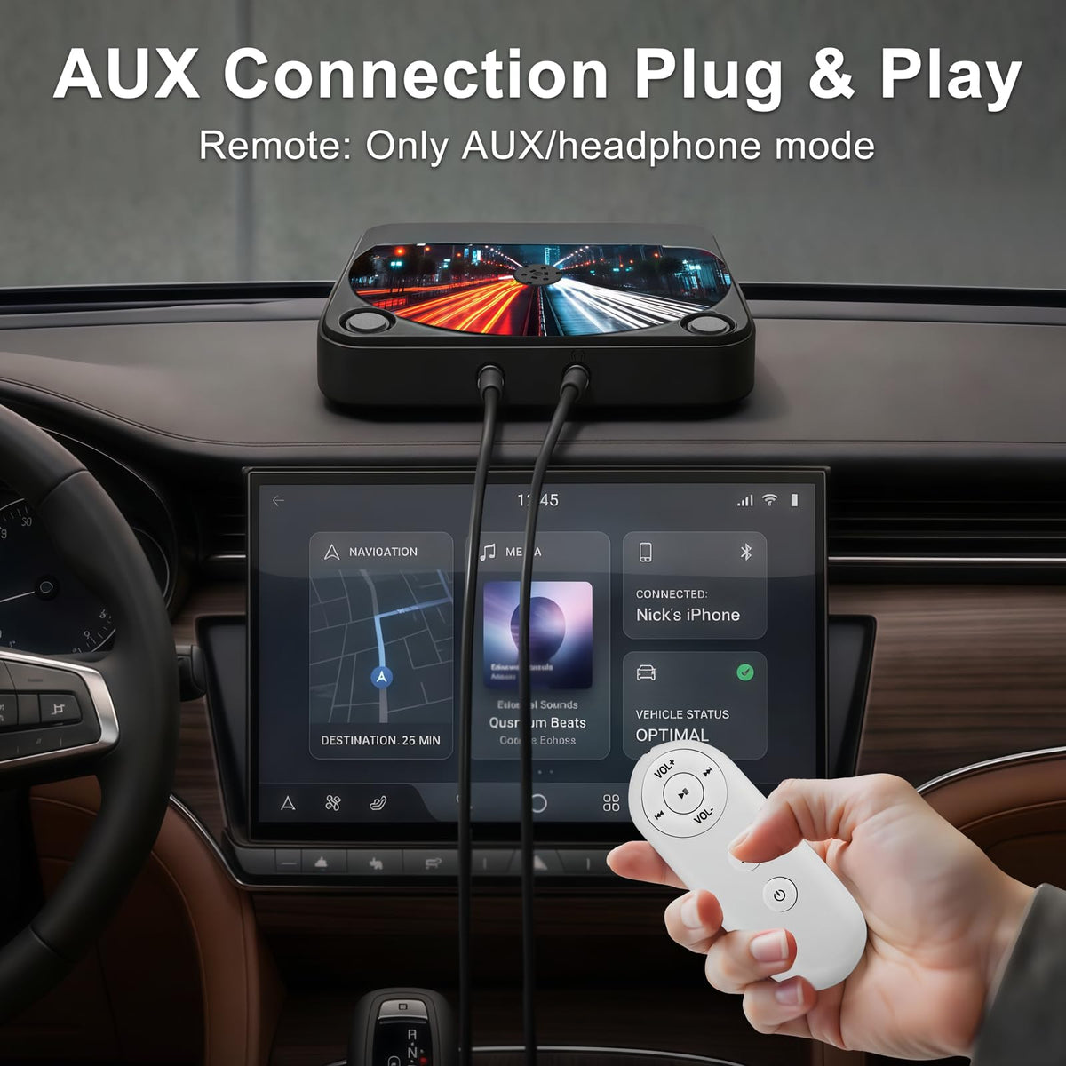 WOOPKER WAV/MP3 compatibility ensures broad car stereo support