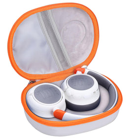 worfty front view grey-orange case showing protective shell and color
