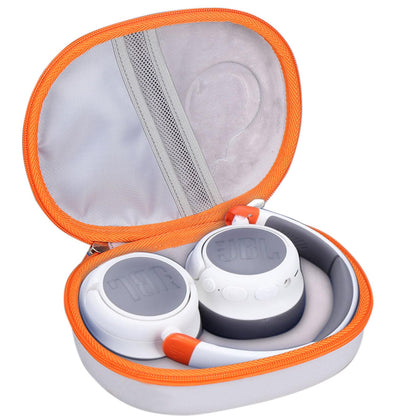 worfty front view grey-orange case showing protective shell and color