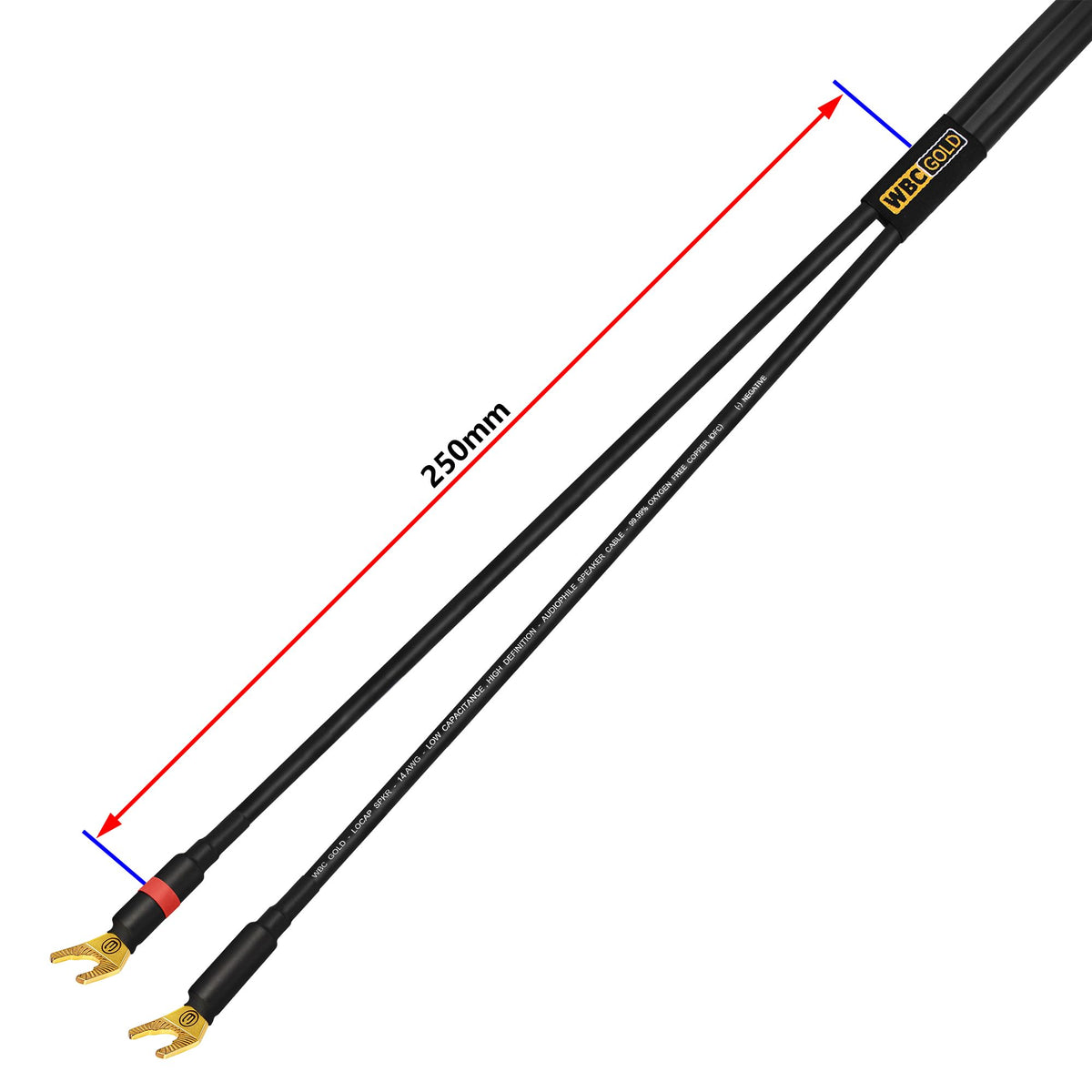 WORLDS BEST CABLES left and right channel pair ready for stereo setups.