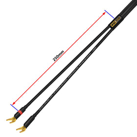 WORLDS BEST CABLES left and right channel pair ready for stereo setups.