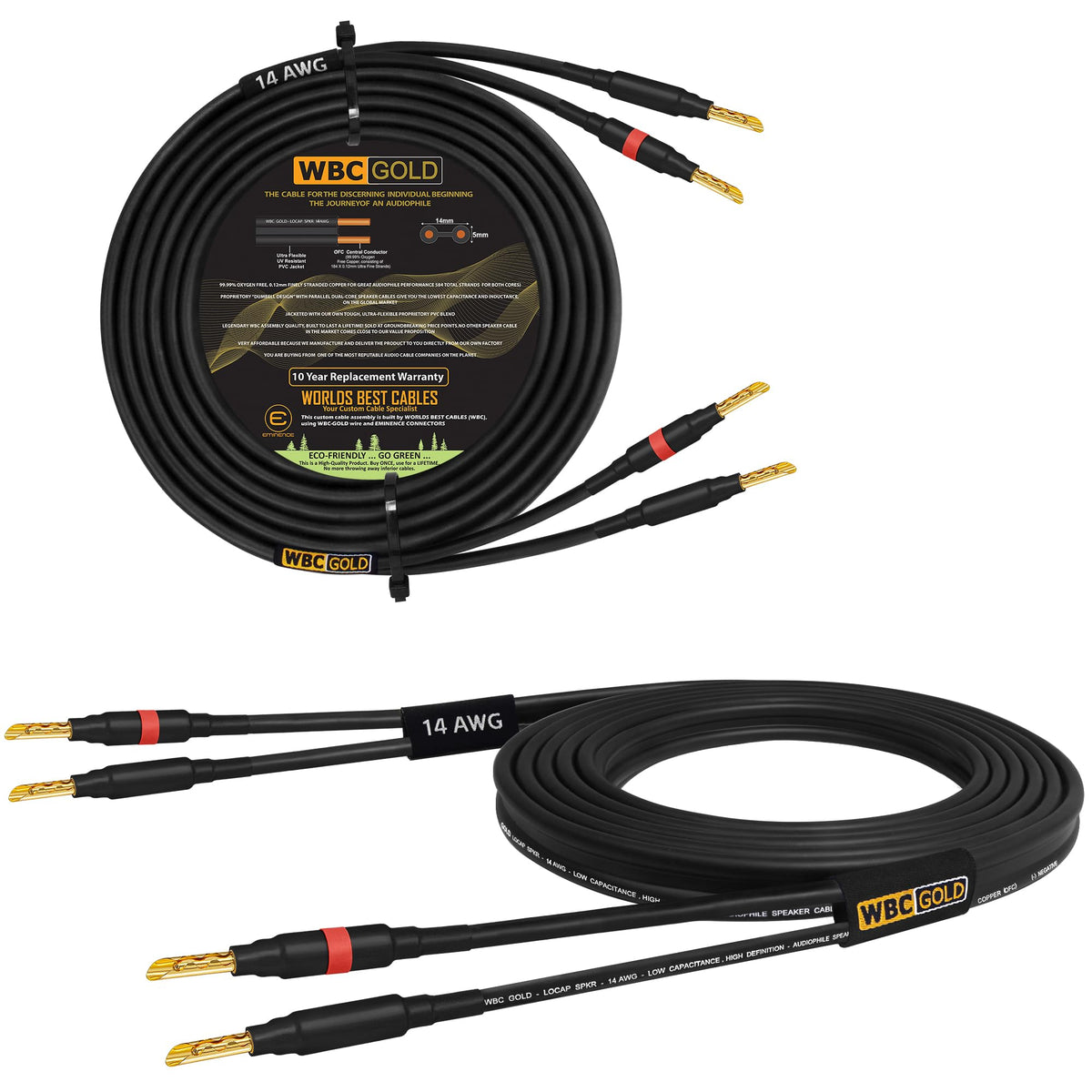 WBC GOLD LOCAP SPKR 14AWG outer jacket close-up showing flexible durability for long speaker runs