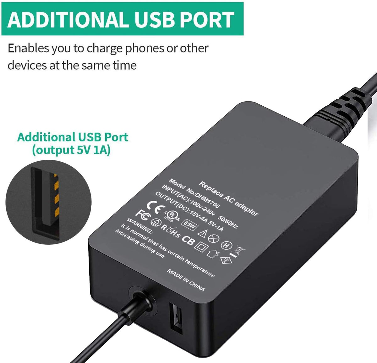 WOSUK 65W charger enables universal compatibility with Surface devices