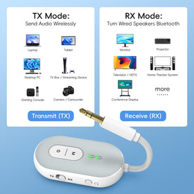Wothfav dual headphone sharing enables two headphones for simultaneous listening.
