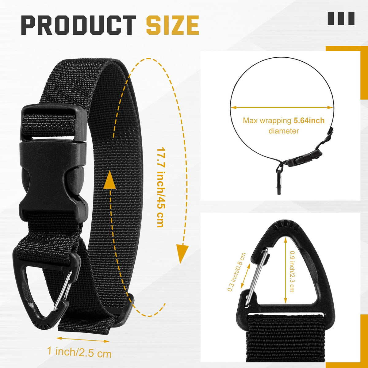 Wowangce close-up triangular clip demonstrating secure fasten benefit