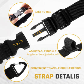 Wowangce extension cord holder with 17-inch loop for long items.