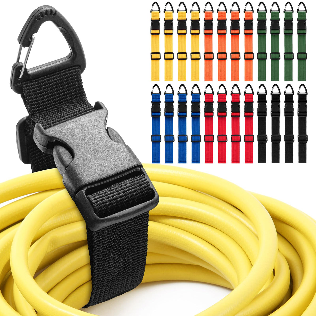 Wowangce multicolor 24-pack front packaging showing straps and quantity benefits