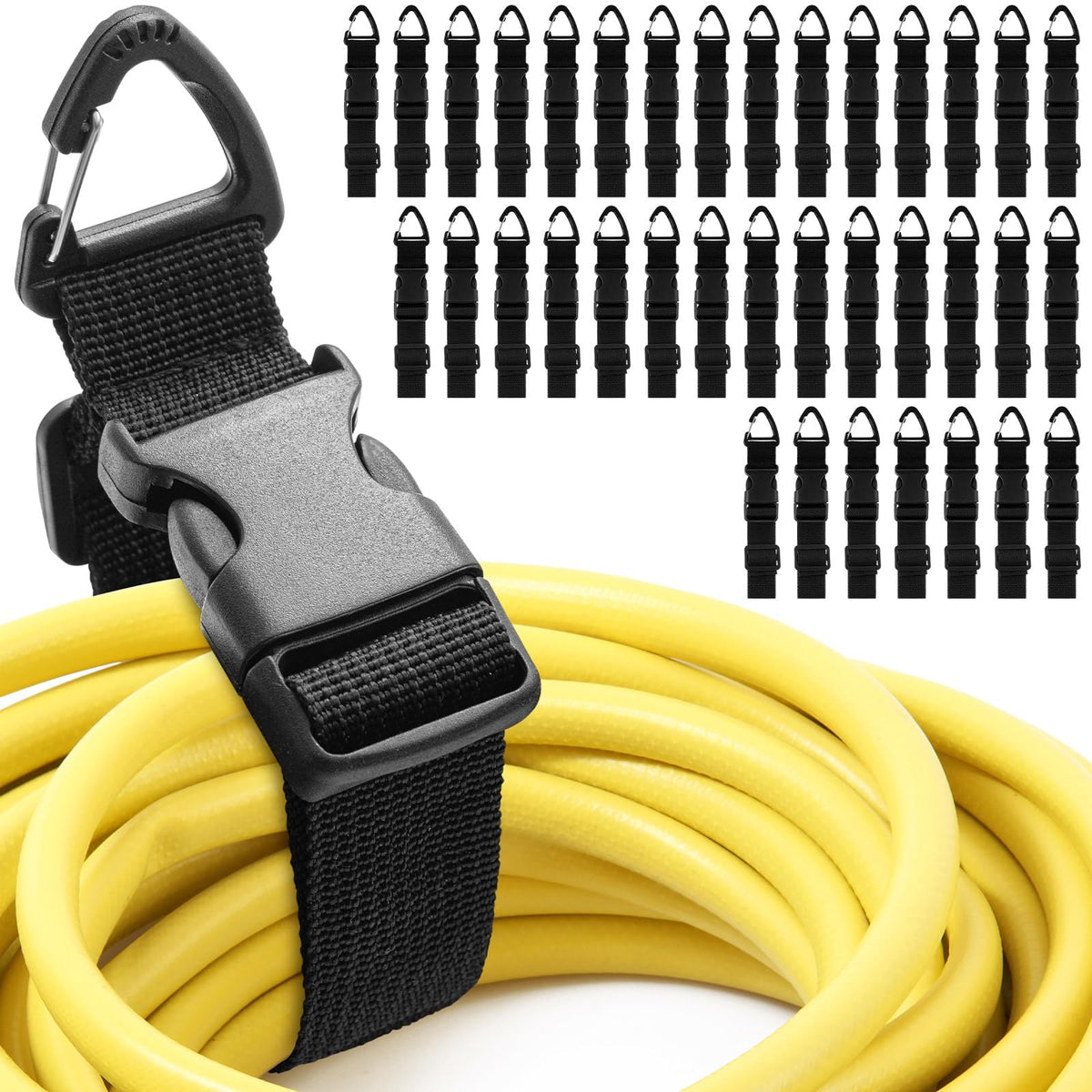 Wowangce front packaging showing 36 straps and tidy storage benefit