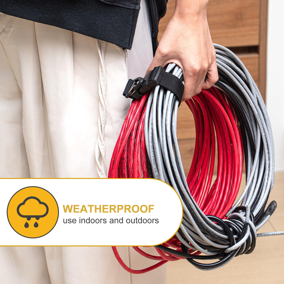 Durable nylon and plastic strap from Wowangce for heavy use.