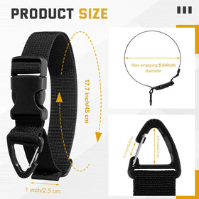 Close-up of Wowangce triangle clip securing cords for durable storage.