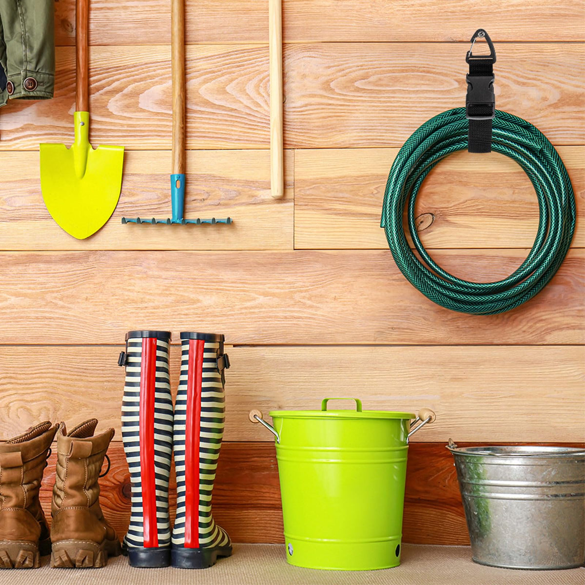 Wowangce organized workshop shelf with straps reducing clutter and time
