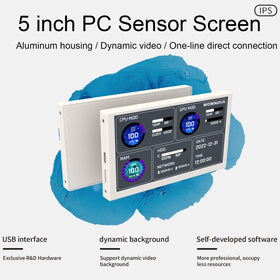 WOWNOVA 5in ARGB panel inside shot for vibrant dynamic themes and PC aesthetics