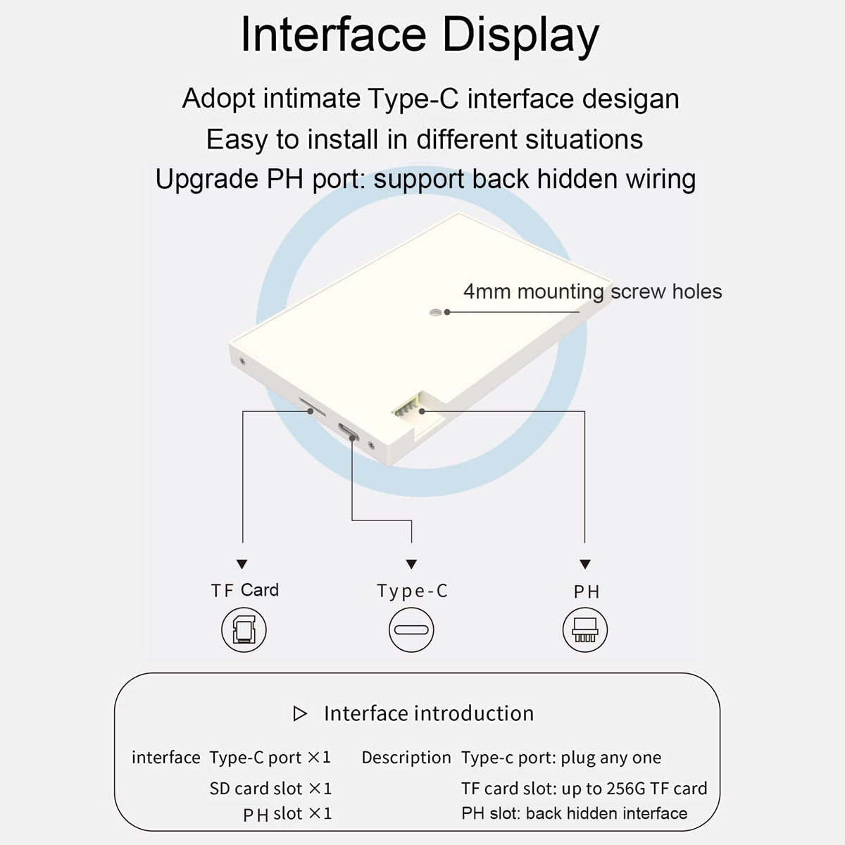 WOWNOVA 5in IPS display angle view with wide viewing angles and clear data