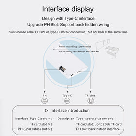 WOWNOVA 8.8-inch temp monitor IPS panel with wide viewing angles