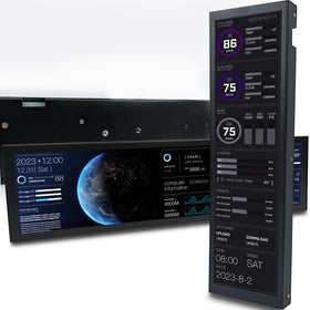 WOWNOVA 8.8-inch temp monitor front view showing live temps and metrics
