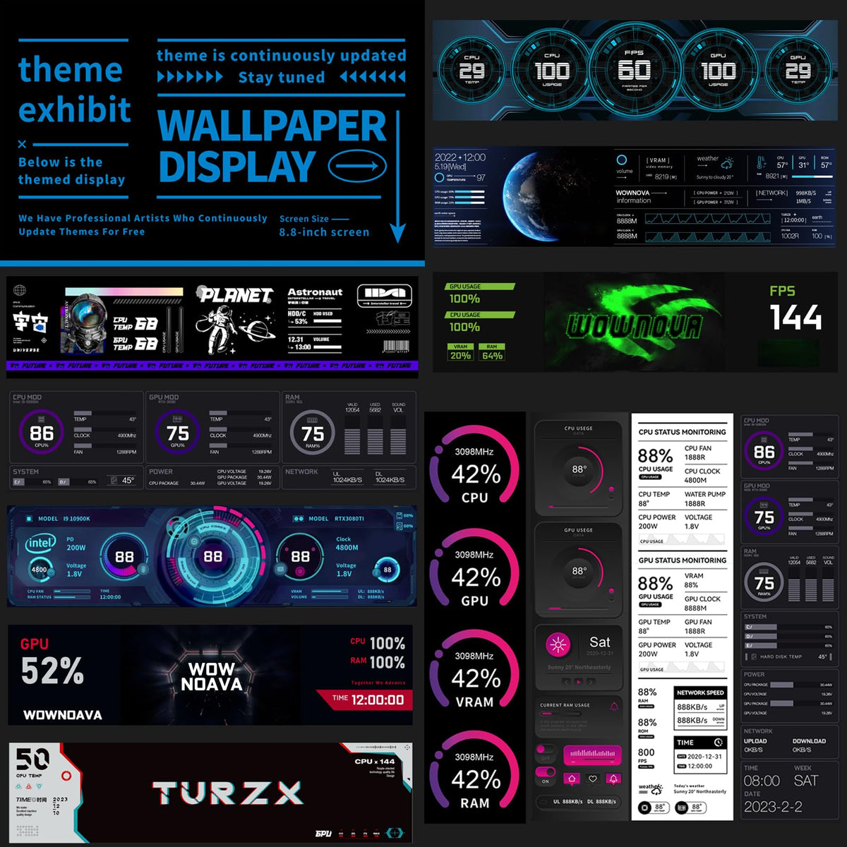 WOWNOVA IPS display panel offers wide viewing angles