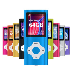 WOWSYS MP3/MP4 portable player with one-point-eight-inch LCD screen for easy music on the go