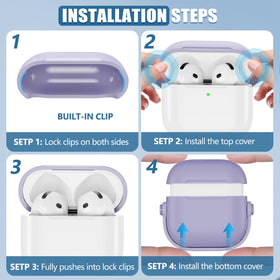 Wowwat AirPods 4 case with keychain attachment for easy carrying