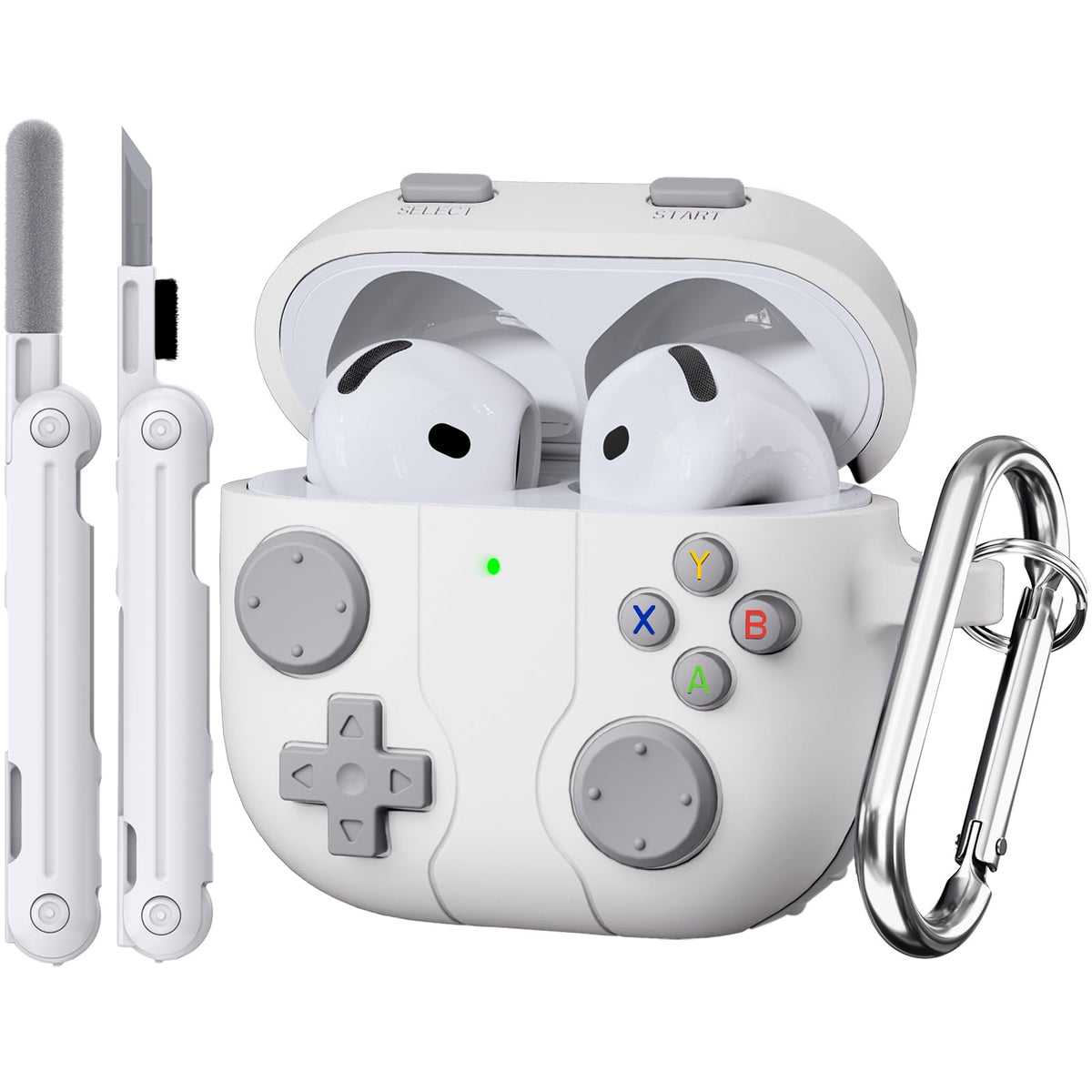Wowwat AirPods 4 game-console case protects the charging case from scratches.