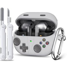 Wowwat Galaxy Buds 3 FE case front view showing snug fit and protective silicone