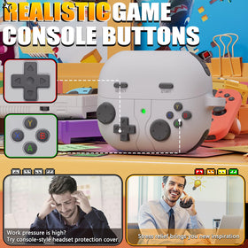 Wowwat Galaxy Buds 3 Pro case retro game design with 3D buttons