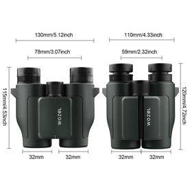WOZEL compact binoculars suited for travel, hiking, concerts and sports