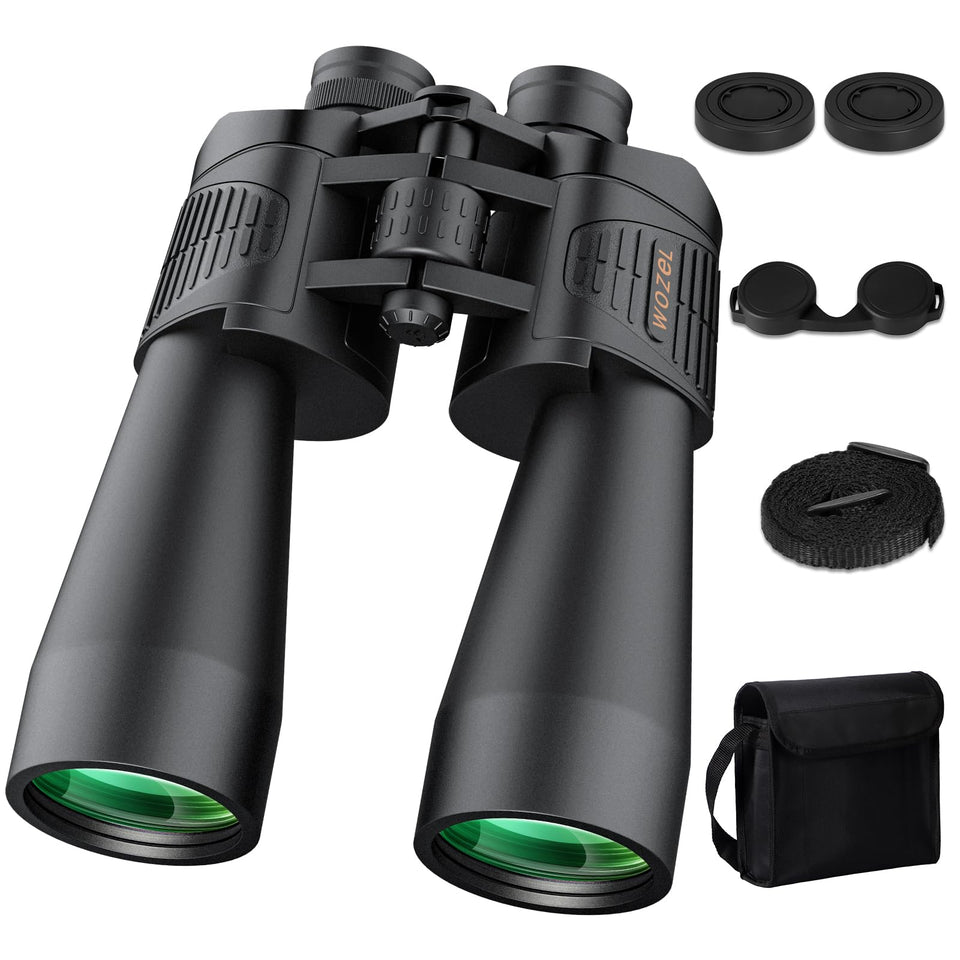 WOZEL 20x70 binoculars front view for outdoor exploration