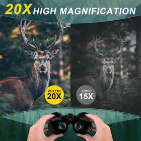 WOZEL HD bird binoculars close-up of prism for sharp color