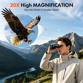 WOZEL open angled view with lenses visible, highlighting clarity for distant subjects