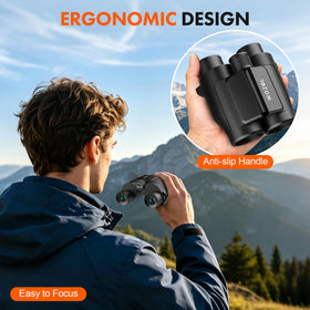WOZEL size comparison with hands illustrating lightweight easy-to-carry design