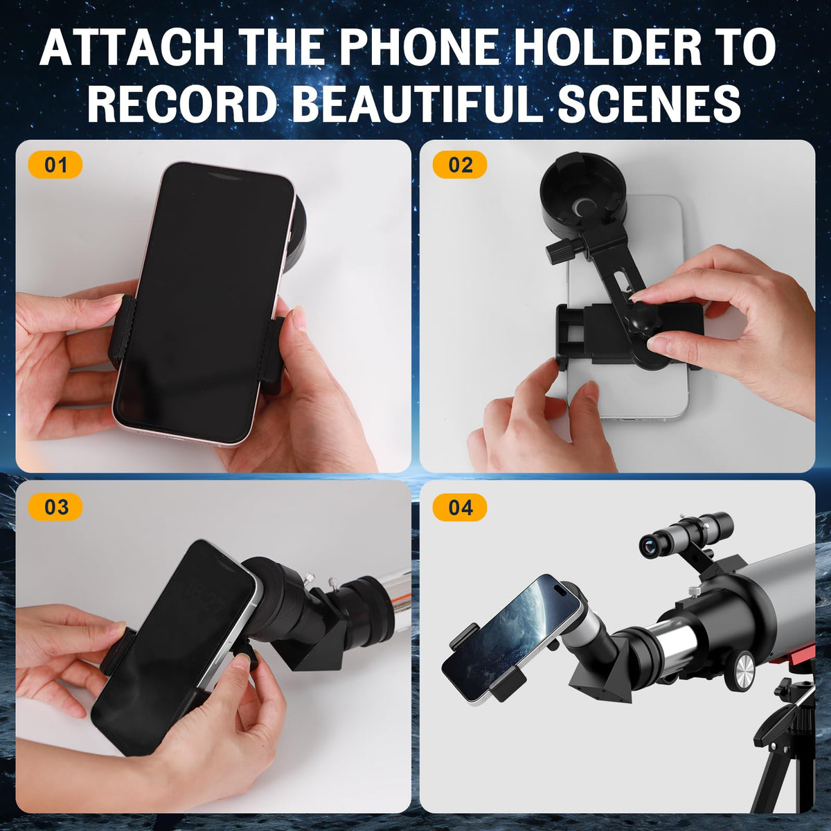 WOZEL sturdy tripod provides smooth panning and reliable tracking.