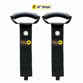 Wrap-It 22-inch strap bundles extension cords in a garage.