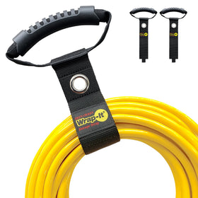 Wrap-It Easy-Carry strap 17-inch black with grommet keeps cords neatly bundled for easy access