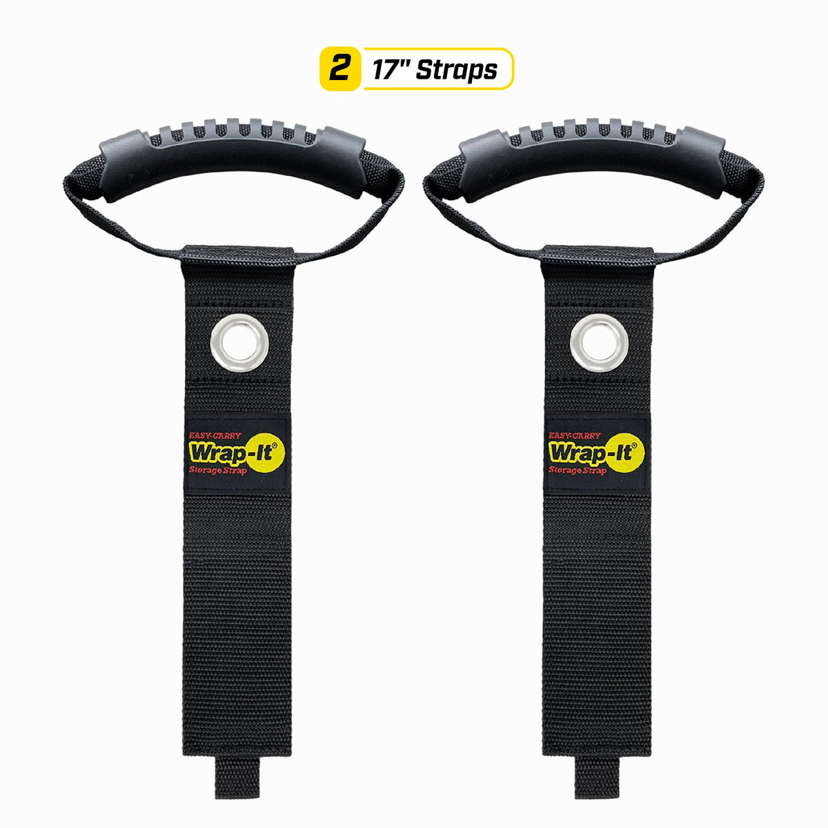 Durable polypropylene Wrap-It strap resists weather while storing heavy cables