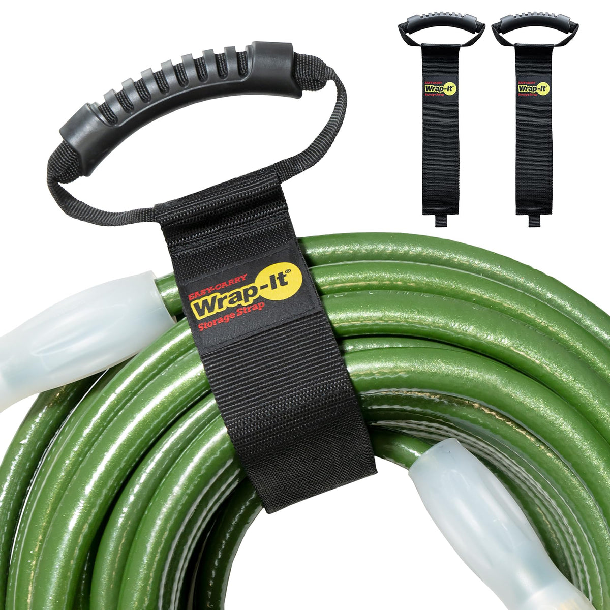 Wrap-It Storage Easy-Carry Strap secures cords for tidy, accessible home storage.