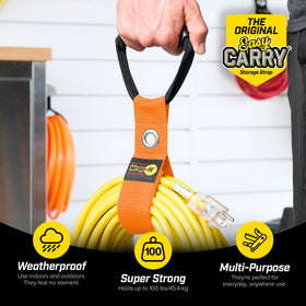 Wrap-It Easy-Carry strap with handle for carrying cords and hoses