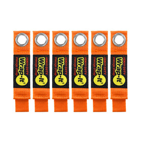 Wrap-It Heavy-Duty 7-inch strap on wall mount for organized cords and quick access.