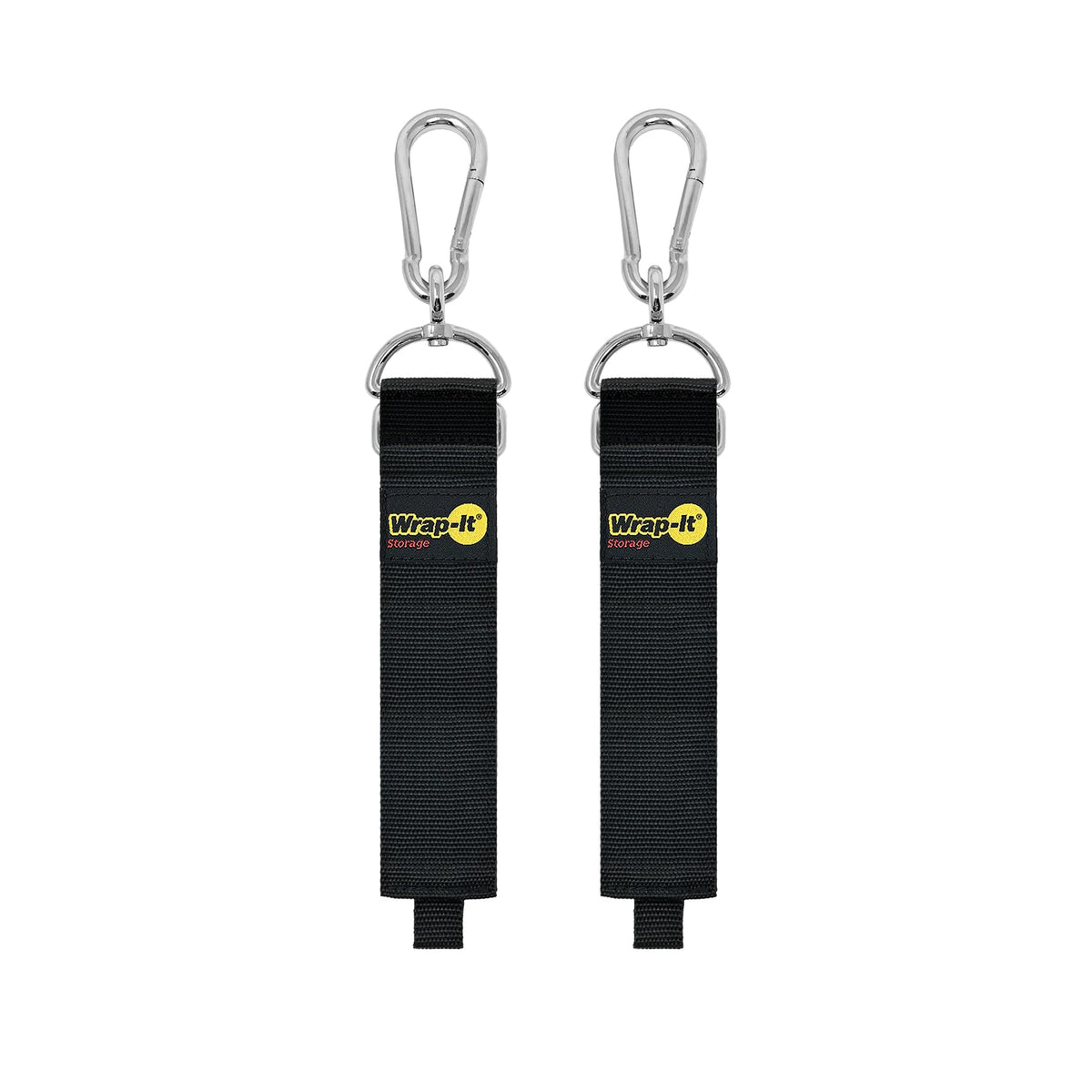 Wrap-It Hook 'n Hang 24-inch strap with carabiner for garage organization.