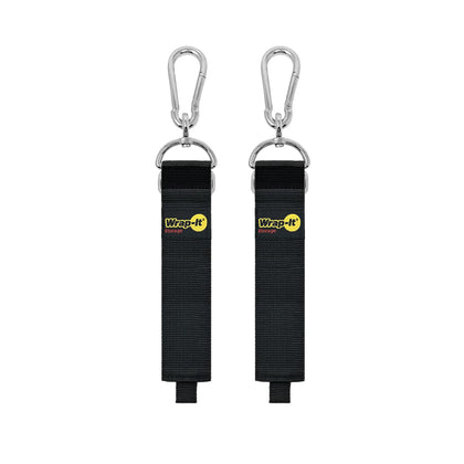 Wrap-It Hook 'n Hang 24-inch strap with carabiner for garage organization.