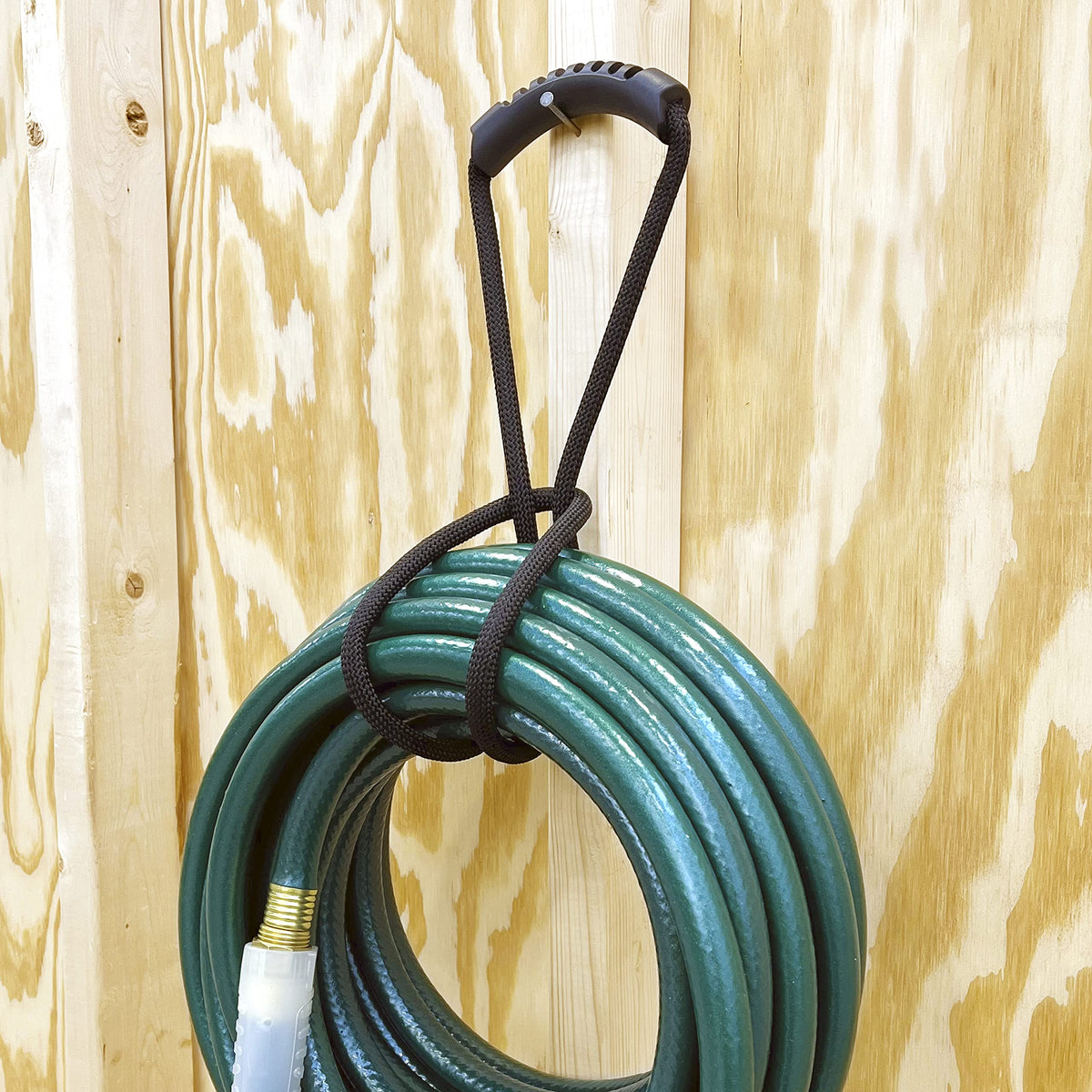 Loop-It 24-inch strap used as extension cord organizer in workshop