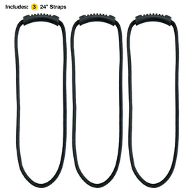 Loop-It strap used as hose wrap to tidy outdoor garden hoses