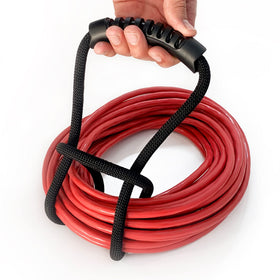 Loop-It strap secures camping gear and hoses on a boat