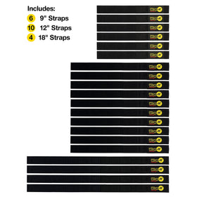 Wrap-It Quick-Straps 12-inch pack ideal for longer cables and tools.