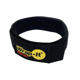 Wrap-It Quick-Straps 12-pack front view showing tidy cable organization.
