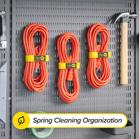 Wrap-It Quick-Straps 18-inch multicolor layout for long cords and hoses.